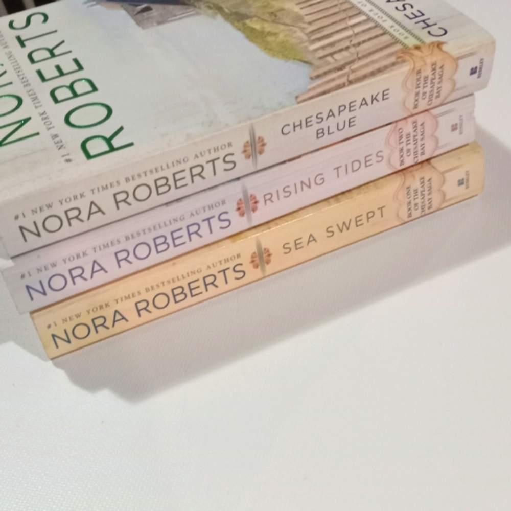 3 Nora Roberts Chesapeake Bay Saga paperback books